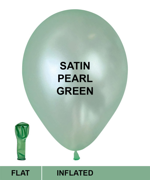 5" Mini Metallic Color Round Latex Balloon - Satin Pearl Green 5" Mini Metallic Color Round Latex Balloon - Satin Pearl Green