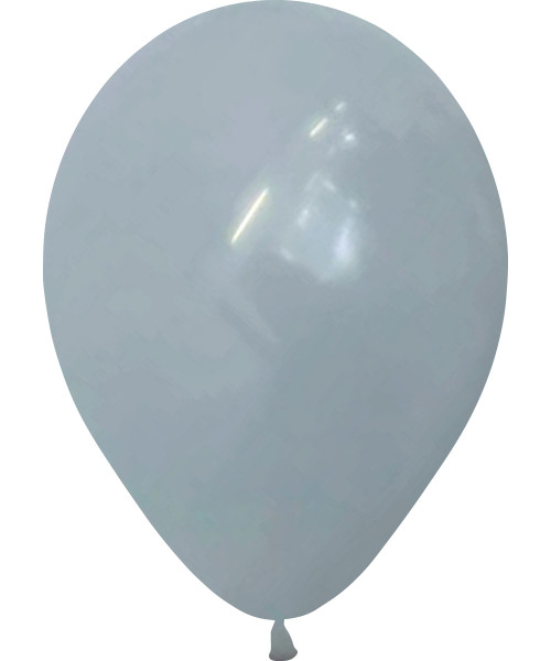 5" Chalk Matte Color Round Latex Balloon - Grey Chateau