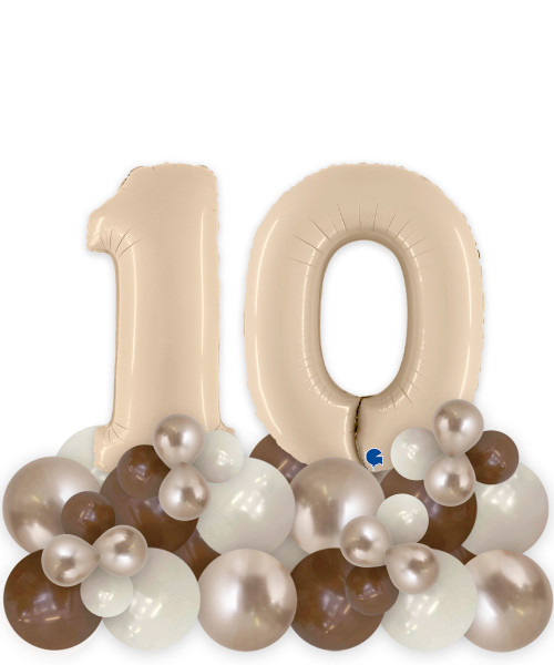 Create your own Birthday Bash Chrome Chalk Matte Balloons Centerpiece  - Satin Cream 

Color Combi: Reflex Champagne, Chalk Matte Oatmilk, Chalk Matte Woodgrain 