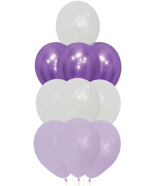[IWD 2026] 12" Tier Latex Balloons Cluster - Happy IWD