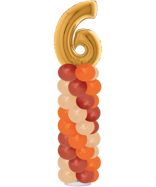 *Signature* Giant Number Balloons Column 2m (Create your own colors!)

Color combination: Fashion Orange, Fashion Peach Blush and Fashion Terracotta 