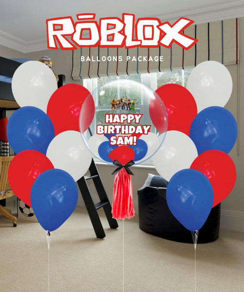 [Birthday] Roblox Personalised Bubble Balloons Package

Color Combination: Fashion White, Fashion Red, Fashion Royal Blue
Tassel Tail: Red
