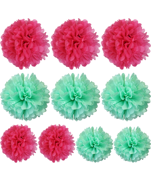 [Mid Autumn 中秋佳节] Pom Pom Set (10pcs) - Happy Mid Autumn 