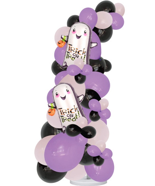(Pick your favourite Halloween Themed and Colors!) Standing Organic Balloons Arch 2m - Happy Halloween Themed 