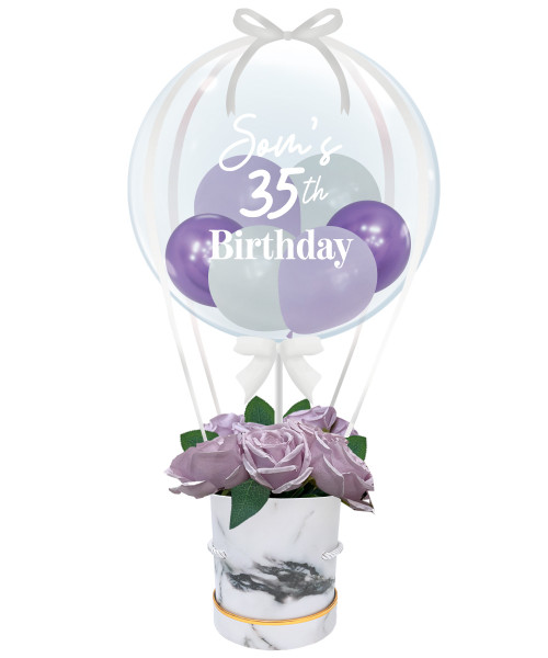 Personalised In-The-Air Rose Balloons Bouquet Box

Color Combination: Reflex Violet, Fashion White, Fashion Pastel Matte Lilac