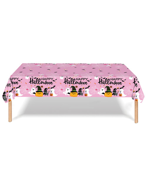 [Table Cover] Disposable Table Plastic Cover - Happy Halloween Sweet Spooks