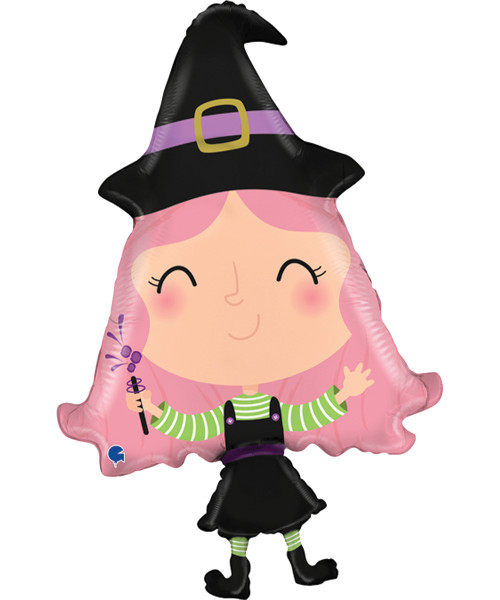 [Frightfully Fun Halloween] Lovable Witch Foil Balloon (33inch)