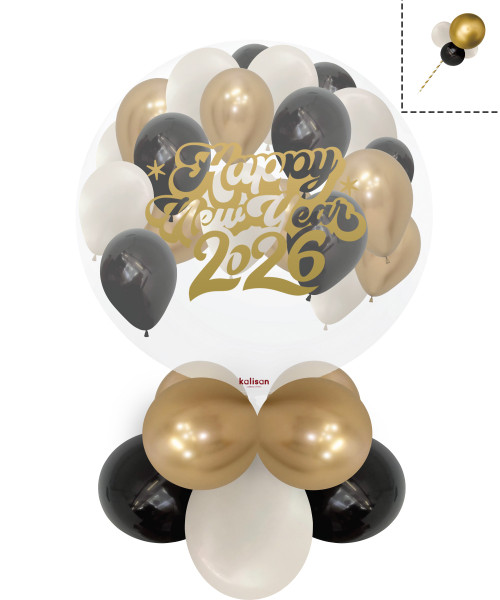 [Happy New Year 2026] Personalised 36" Clear Jumbo Latex Popping Balloons Stand - Happy New Year

Colors: Fashion Black, Fashion White Sand andLatex  Reflex Gold