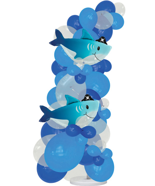 (Pick your favourite Sea Ocean Themed and Colors!) Standing Organic Balloons Arch 2m - Sea Ocean Creatures

Color Combination: Fashion Royal Blue, Blue and Transparent
Theme Foil: Shark
