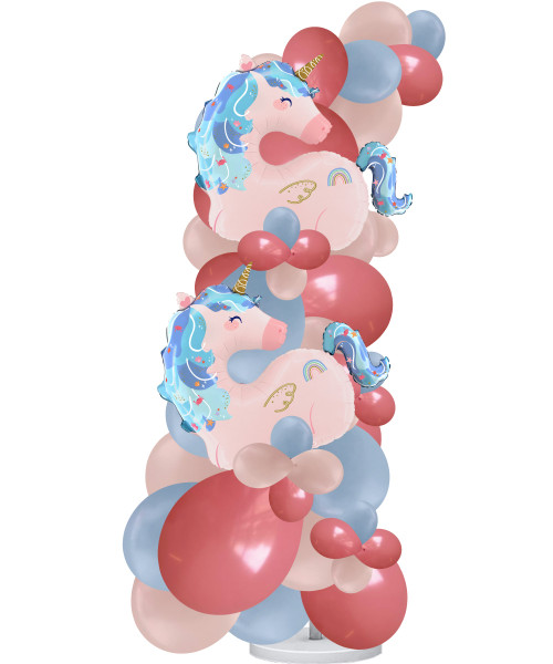 (Pick your favourite Unicorn Themed and Colors!) Standing Organic Balloons Arch 2m - Unicorn Themed

Color Combination: Fashion Pastel Dusk Blue, Pastel Dusk Rose and Rosewood
Theme Foil: Maritime Unicorn