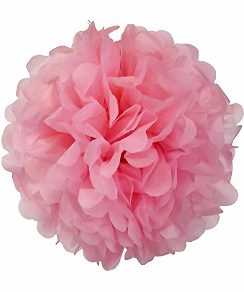 Paper Flower Pom Pom DIY Pack (15cm) - Baby Pink