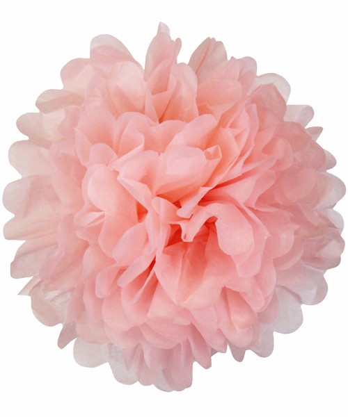 (BUY 1 FREE 1) Paper Flower Pom Pom DIY Pack (25cm) - Light Pink