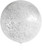 36" Jumbo Perfectly Round Balloon - Shredded Silver Confetti 36" Jumbo Perfectly Round Balloon - Shredded Silver Confetti