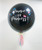 36" Personalised Gender Reveal Giant Perfectly Round Latex Balloon - Round Confetti Filled (Pink/Blue)