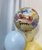 15" Personalised Globe 4D Balloon - Silver