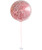 36" Jumbo Perfectly Round Balloon - Shredded Red Confetti