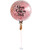 36" Personalised Jumbo Perfectly Round Balloon - Shredded Red Confetti  dressed with 1pc tassel tail