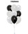 (Create Your Own Helium Balloon Cluster) 12" Shredded Confetti Balloon Cluster  - Fashion Color (9pcs)

Color Combination: Metallic confetti balloon in silver, white, black