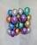 12pcs (Create Your Own Helium Bouquet) 11" Chrome Latex Balloons Cluster