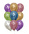 (Helium Balloon Cluster) 12" Rainbow Latex Balloons Cluster - Reflex Latex (9pcs) (Helium Balloon Cluster) 12" Rainbow Latex Balloons Cluster - Reflex Latex (9pcs)