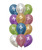 (Helium Balloon Cluster) 12" Rainbow Latex Balloons Cluster - Reflex Latex (12pcs) (Helium Balloon Cluster) 12" Rainbow Latex Balloons Cluster - Reflex Latex (12pcs)