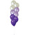 (Create Your Own Helium Balloon Cluster) 12" Ombre Balloons Cluster  - Metallic Colors