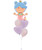 [Mermaid] Fairyland Mermaid Macaron Matte Lilac Heart Balloons Bouquet