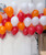 [National Day 2025] 12" Fashion Latex Helium Balloons Cluster - Red, Orange & White (12pcs)