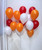 [National Day 2025] 12" Fashion Latex Helium Balloons Cluster - Red, Orange & White