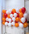 [National Day 2025] 12" Fashion Latex Helium Balloons Cluster - Red, Orange & White