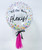 24"  Personalised Crystal Clear Bubble Confetti Dots Printed Balloon - Colorful Confetti Dots