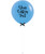 36" Personalised Jumbo Round Latex Balloon - Blue