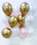 (Create Your Own Helium Balloon Cluster) 12'' Chrome Latex Balloon Cluster - Metallic Color