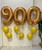 40" Giant Number (Gold) Balloons Cluster - Make Your Years Count (Number 0-9)