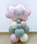 Smiley Cloud Satin Pastel Pink Balloon Stand
