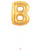 40" Giant Alphabet Foil Balloon (Gold) - Letter 'B'