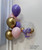 (Trending) 24" Personalised Crystal Clear Bubble Balloon - Mini Chalk Matte & Reflex Balloons Filled