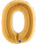 40" Giant Number Foil Balloon (Gold) - Number '0'