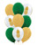 (Pick Your Own Helium Balloon Cluster) 12'' Transparent Pineapple Balloons Cluster - Metallic Color (9pcs)