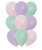 [Merry Christmas 2025] 12" Latex Christmas Themed Helium Balloons Cluster - Dreamy Pastel Christmas (9pcs)