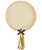 [Orbz] 15" Globe 4D Balloon - Satin Cream styled with 1pc Tassel