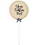 15" Personalised Globe 4D Balloon - Satin Cream