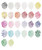 18'' Round Confetti (1cm) Clear Latex Balloon