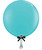 36"/3Feet Jumbo Perfectly Round Latex Balloon Styled with 1 Tassel - Caribbean Blue