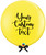 36" Personalised Jumbo Perfectly Round Latex Balloon - Yellow