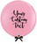 36" Personalised Jumbo Perfectly Round Latex Balloon - Pink