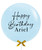 22" Personalised Jewel Balloon - Macaron Pastel Blue