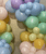 [Curated Color Palette] Organic Balloons Garland - Macaron Pastel Rainbow Ombre Colors