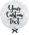 36'' Personalised Jumbo Perfectly Round Balloon - Round Confetti (1cm) Metallic Silver