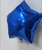 18" Star Foil Balloon - Metallic Shiny Blue